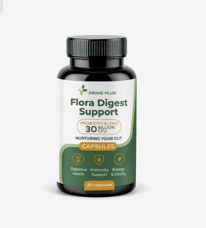 Prime plus flora digest support probiotic blend 30 billion 30 capsules